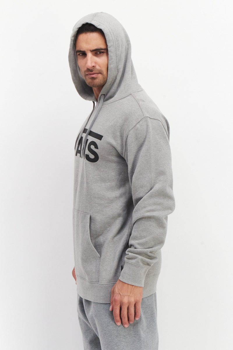 VANS Men Sportswear Fit Brand Logo Hooded Sweatshirts, Grey - Image 2
